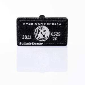 Black card clutch